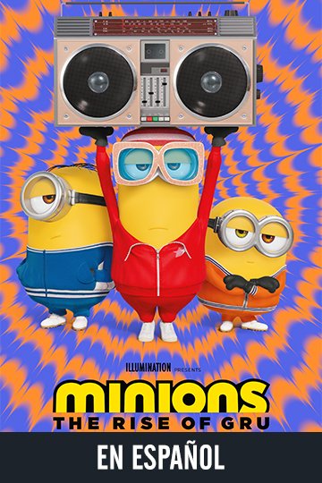Minions: The Rise of Gru (En Espanol) (PG) Movie Poster