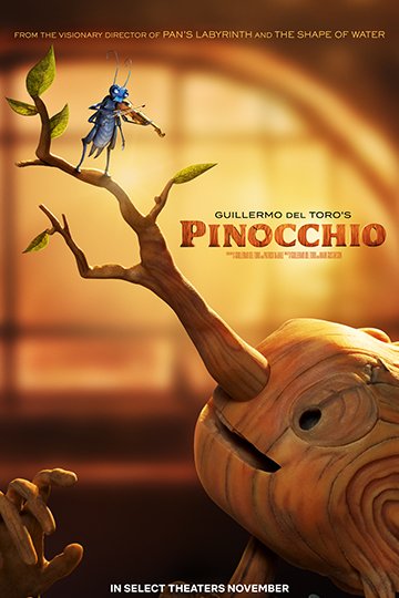 Guillermo del Toro's Pinocchio (PG) Movie Poster