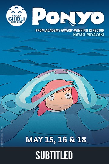 Ponyo - Studio Ghibli Fest 2022 (Subbed) (NR) Movie Poster