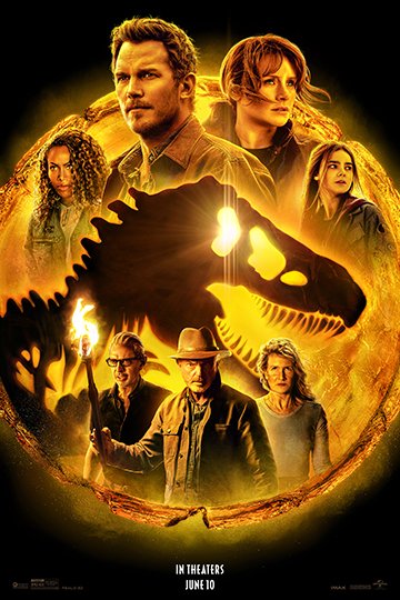 Jurassic World: Dominion (PG-13) Movie Poster