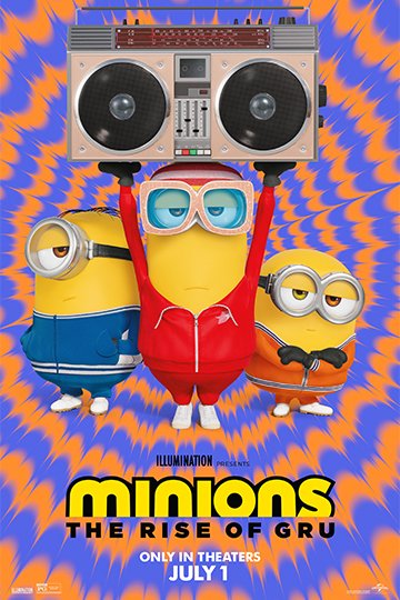 Minions: The Rise of Gru (PG) Movie Poster