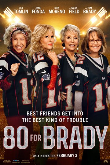 80 for Brady (PG-13) Movie Poster