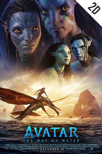Avatar: The Way of Water (PG-13) Movie Poster