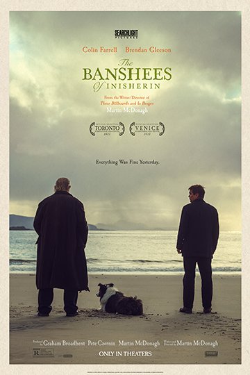 The Banshees of Inisherin (R) Movie Poster