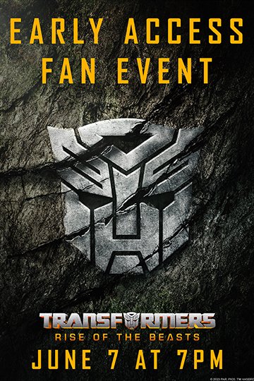 transformers-rise-of-the-beasts-early-access Movie Poster