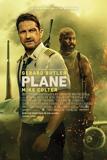 Plane (R) Movie Poster