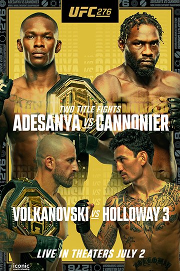 UFC 276: Adesanya vs. Cannonier (NR) Movie Poster