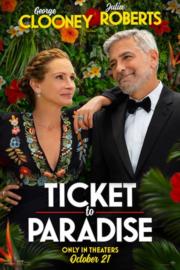 Ticket to Paradise (PG-13) Movie Poster