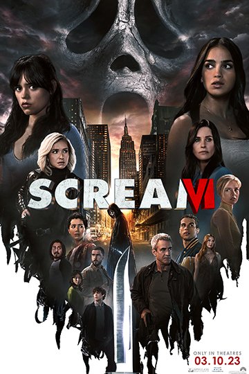 Scream VI (R) Movie Poster